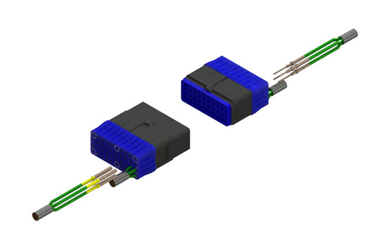 Illustration of a rectangular contact product