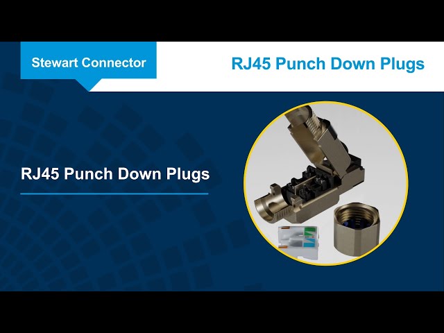 Stewart Connector RJ45 Punch Down Plugs